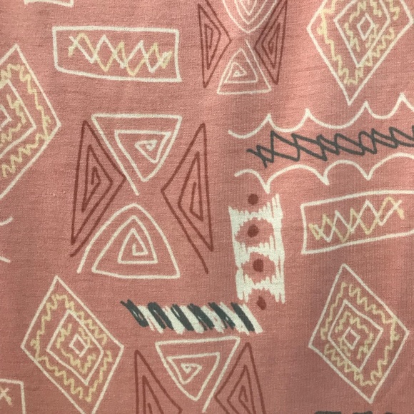 LulaRoe Nicole Rose Pink Dress w/accent Colors S - Picture 6 of 6